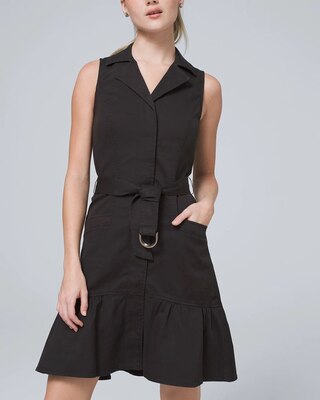 Fit-and-Flare Utility Dress