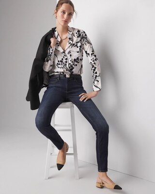 Long-Sleeve Printed Pocket Shirt click to view larger image.