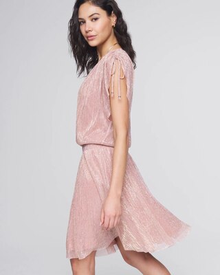 Cap Sleeve Shimmer Kimono Mini Dress click to view larger image.