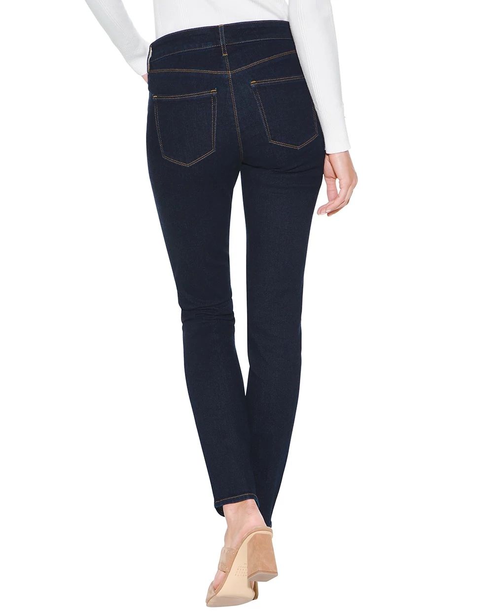 Outlet WHBM Horsebit Mid-Rise Slim Ankle Jeans