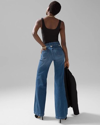 High-Rise Mariner Wide Leg Jeans