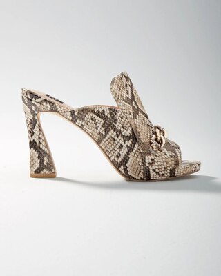 Python High-Heel Mule