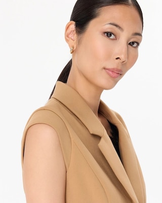 Luxe Stretch Single-Button Vest click to view larger image.