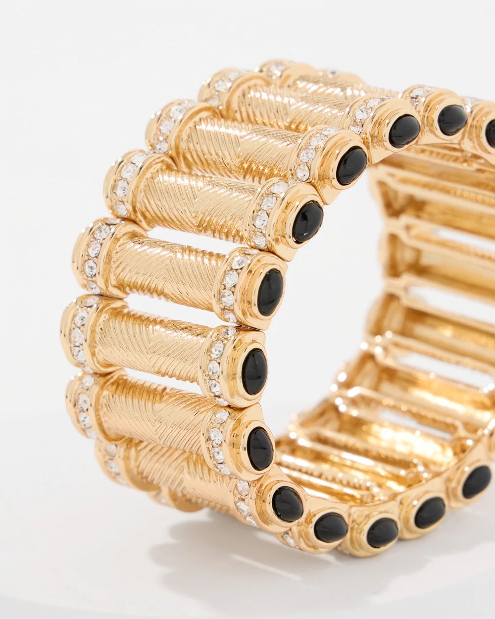 Black Cap Stretch Bracelet