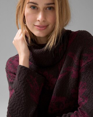 Jacquard Turtleneck Sweater