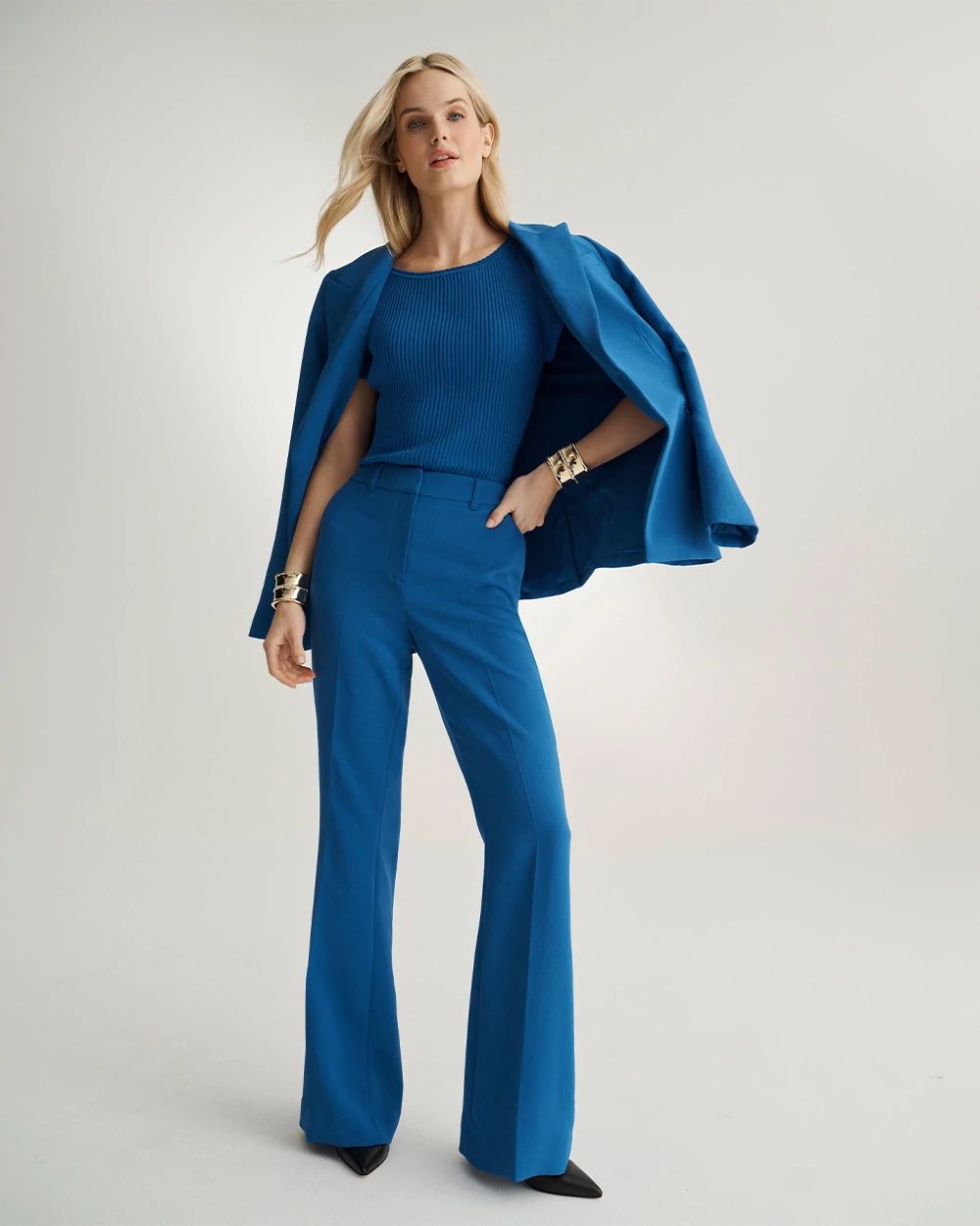 Crepe High Rise Piper Flare Pant