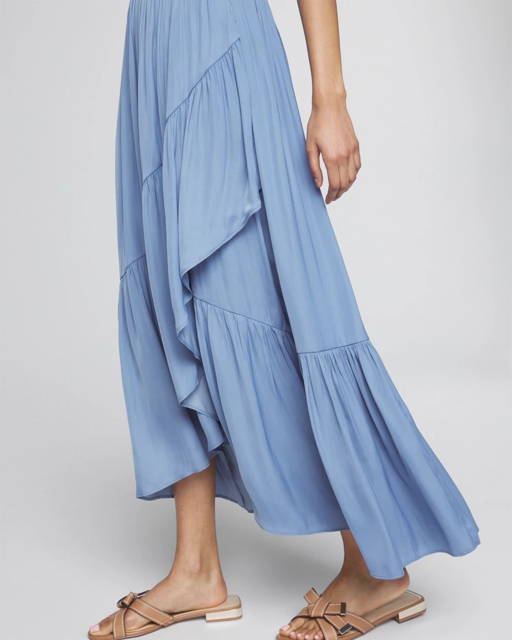 Ruffle Midi Skirt