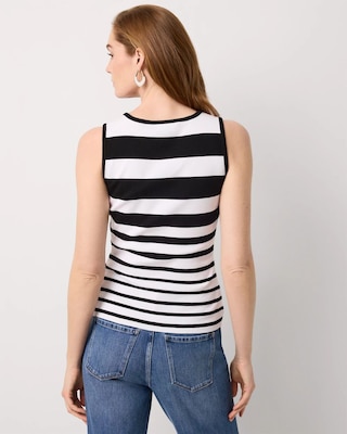 WHBM FORME™ Stripe Ribbed Tank click to view larger image.