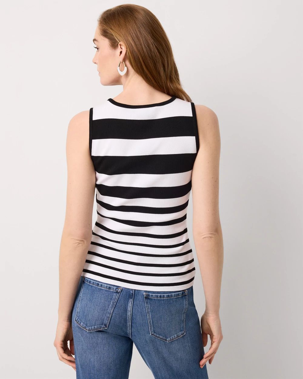 Petite WHBM FORME™ Stripe Ribbed Tank
