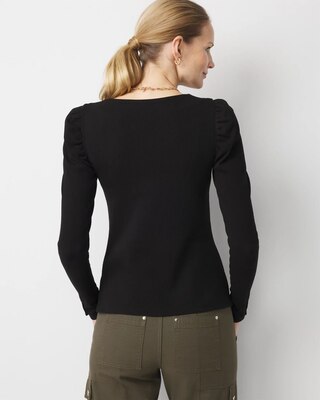 WHBM FORME™ Puff Sleeve Top click to view larger image.
