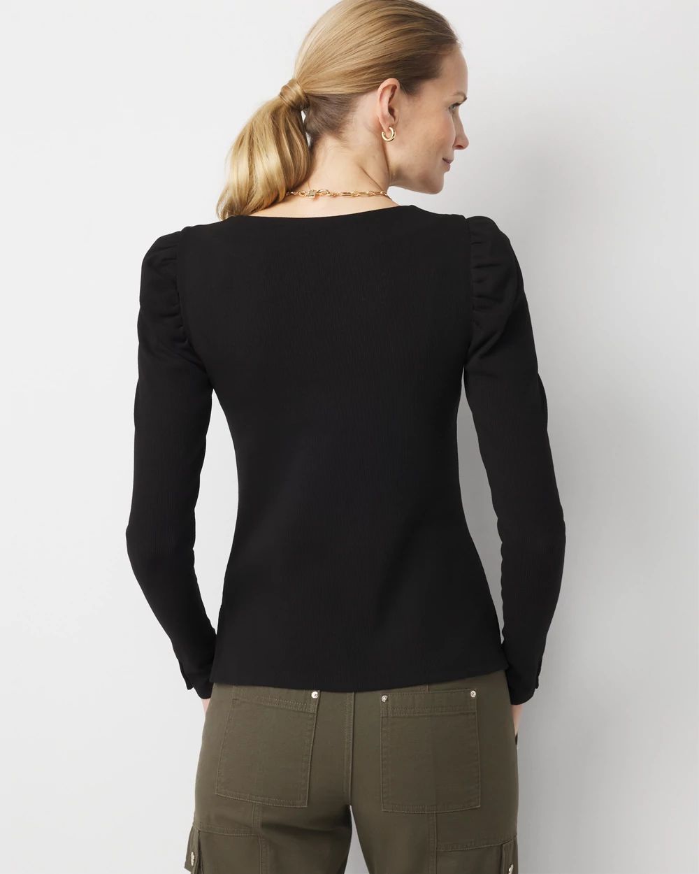 WHBM FORME™ Puff Sleeve Top