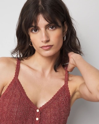 Metallic Sweater Camisole click to view larger image.