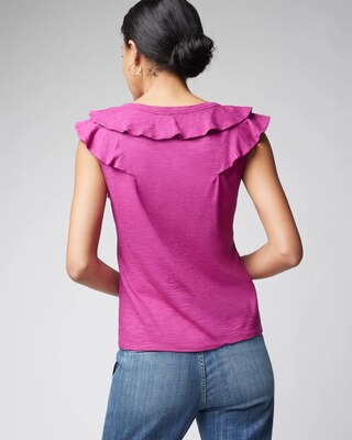Ruffle Neck Tee