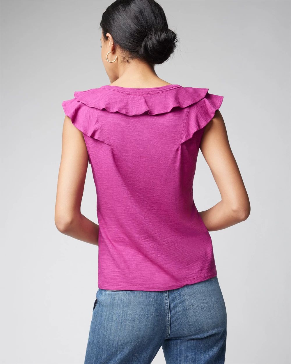 Ruffle Neck Tee