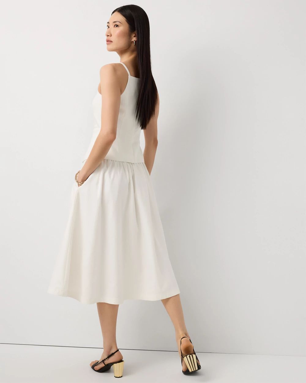 A-line Midi Skirt