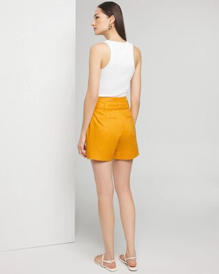 Extra High-Rise Belted Shorts