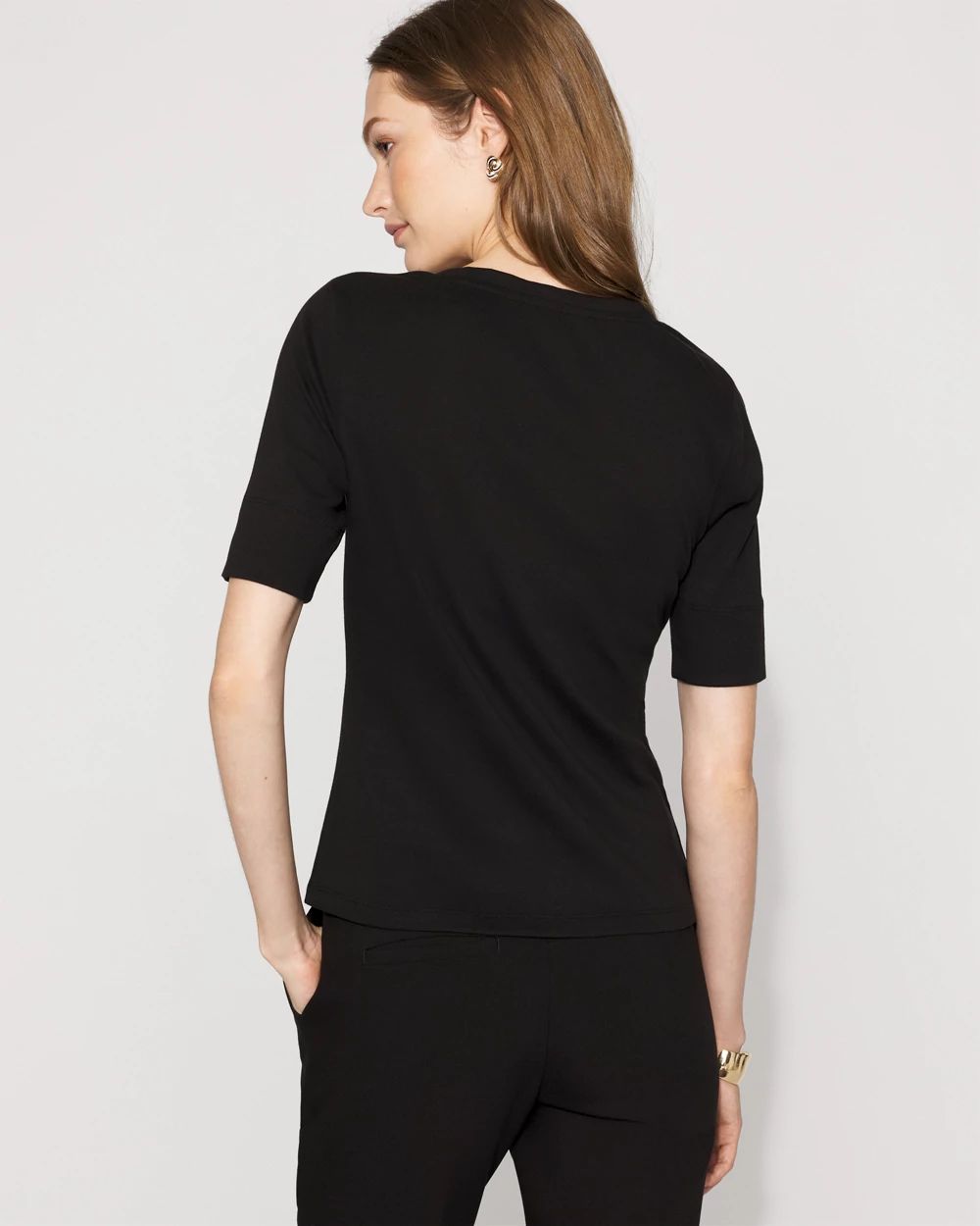 Elbow Sleeve Charm Tee click to view larger image.