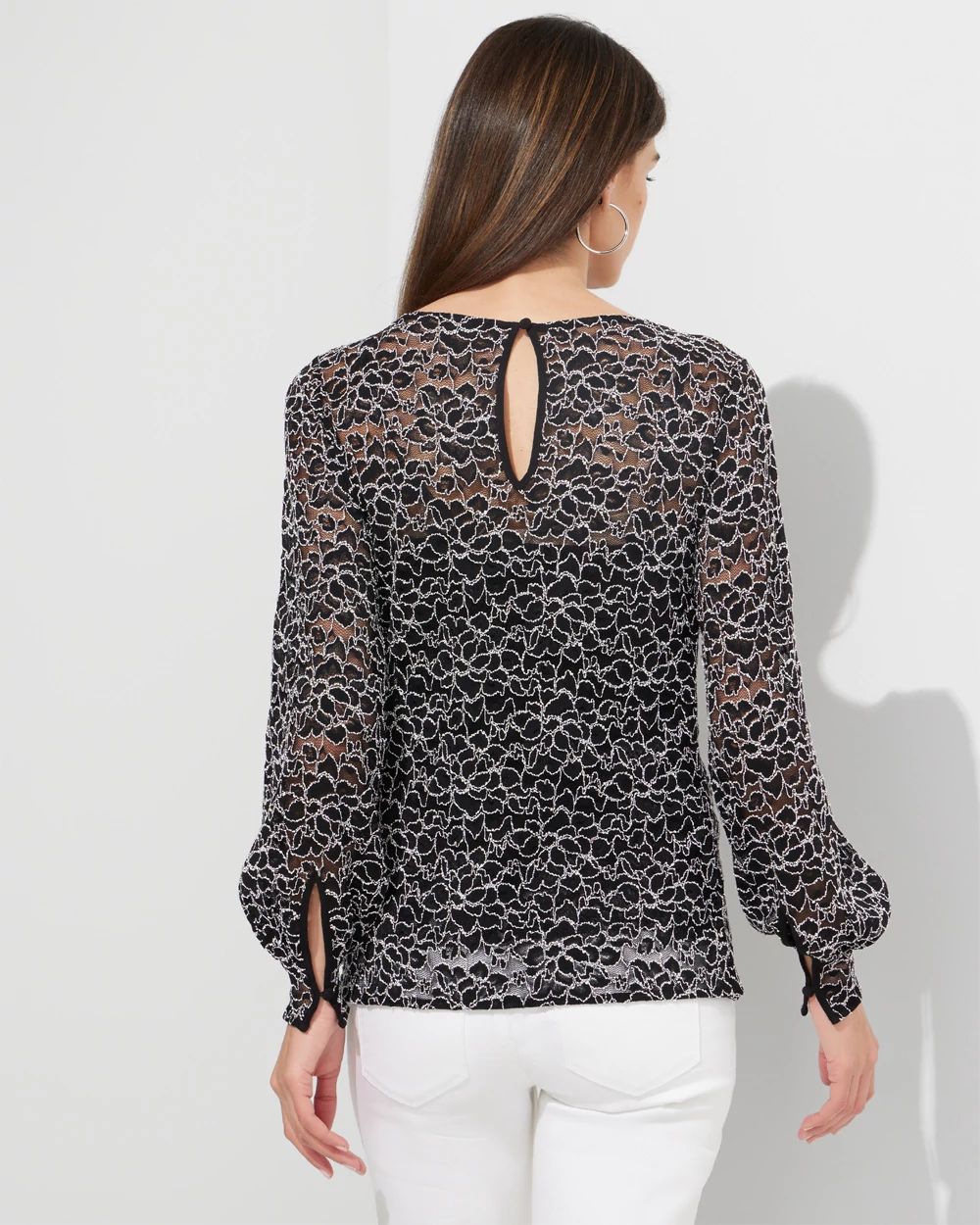 Outlet WHBM Raschel Lace Top click to view larger image.