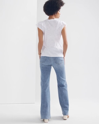 Ruffle Sleeve Tee click to view larger image.