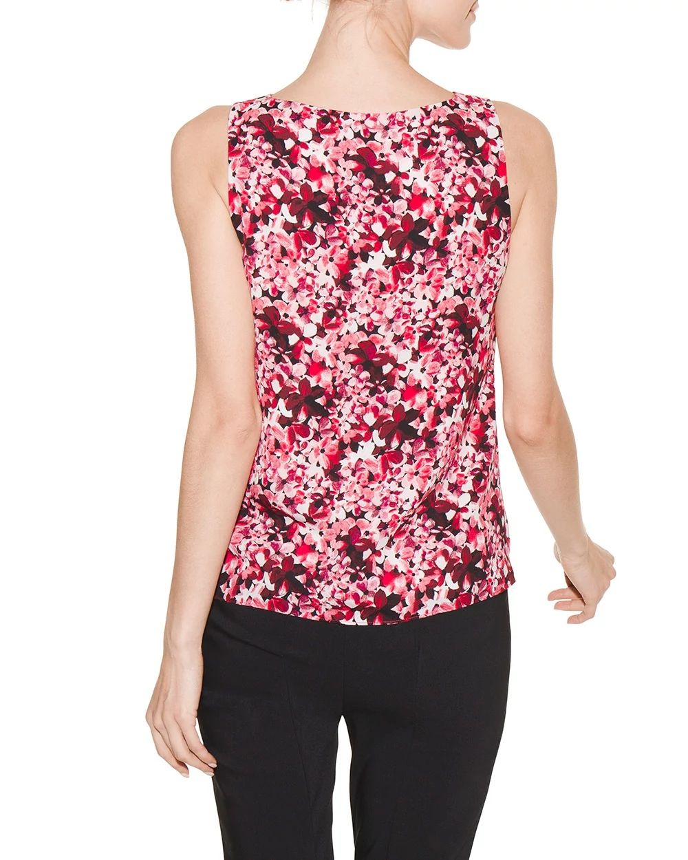 Outlet WHBM Printed Crisscross Double-Layer Shell click to view larger image.
