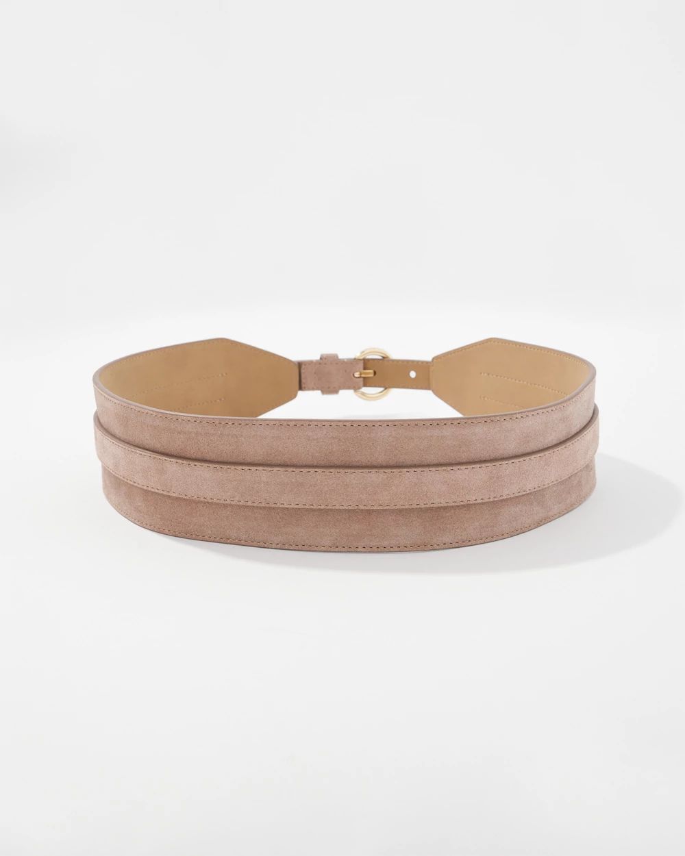 Faux Suede Wide Belt