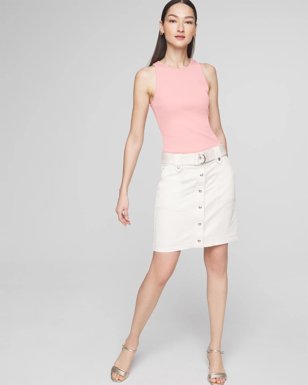 Belted Utility Boot Skirt - image 3