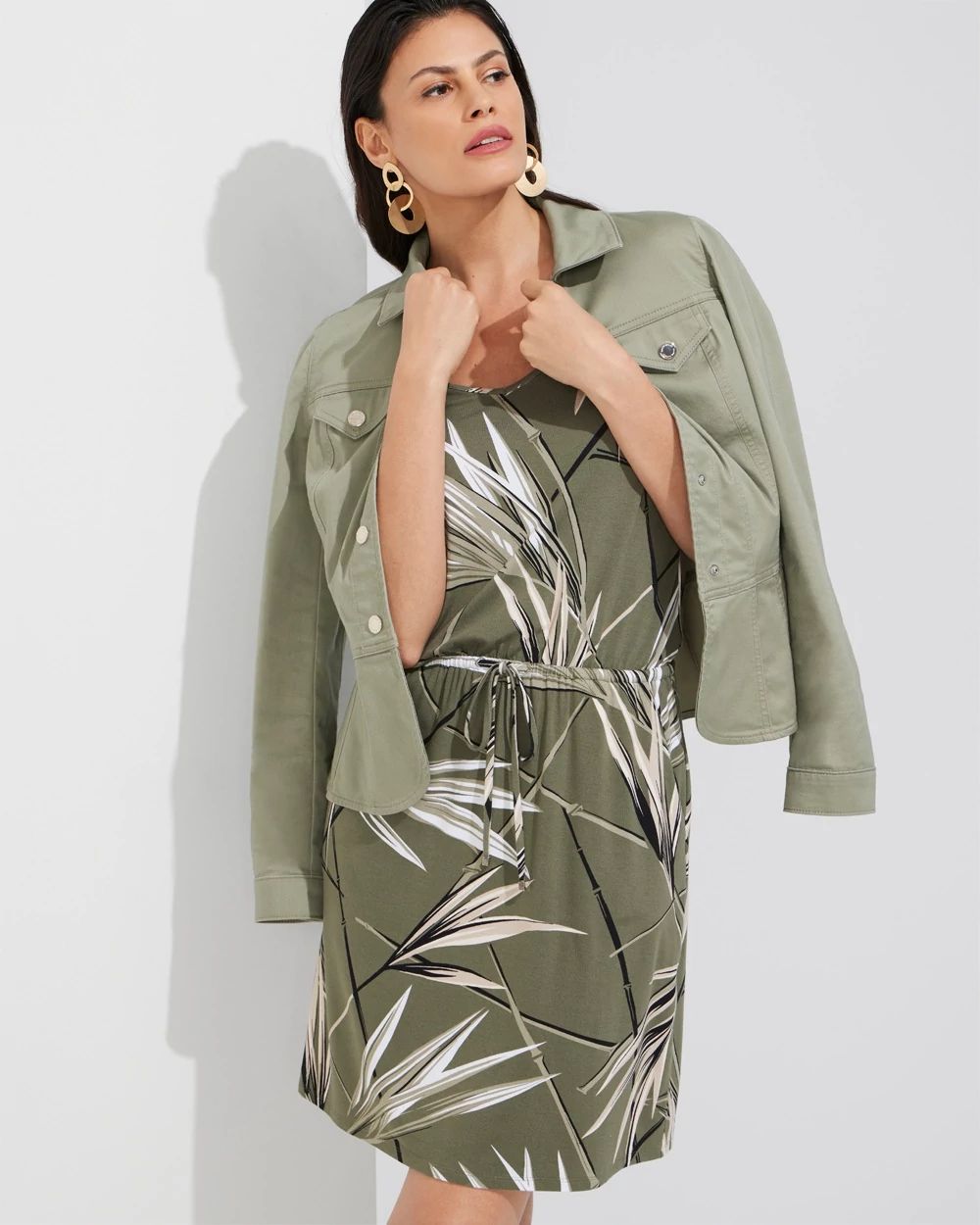 Outlet WHBM Tie-Belt Tank Dress