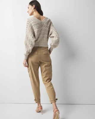 Chunky Knit Dolman Pullover Sweater click to view larger image.