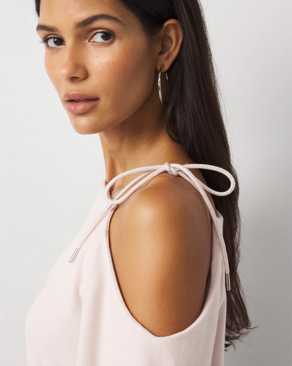 Tie-Detail Bell Sleeve Top click to view larger image.