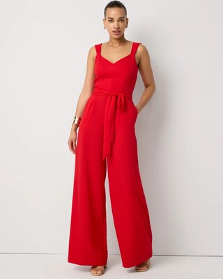 Belted Wide Leg Jumpsuit