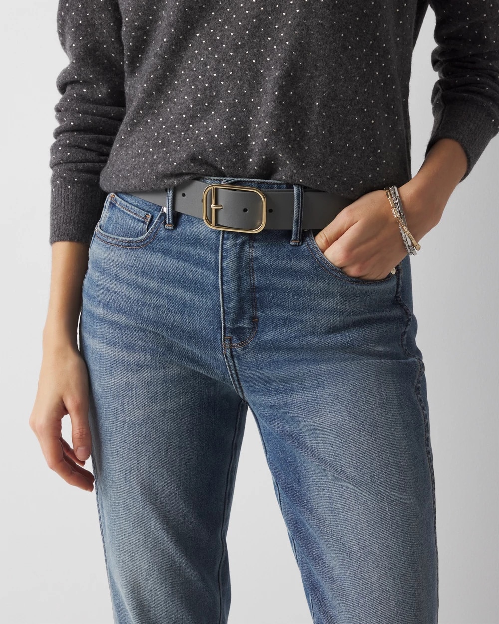 Leather Denim Belt