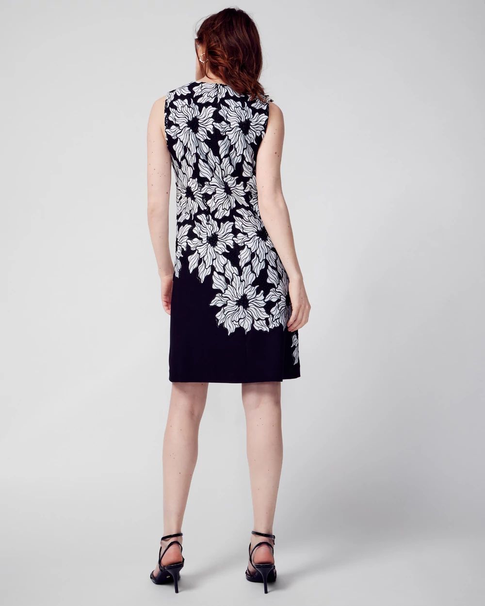 Mixed Lace Shift Dress