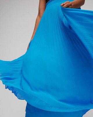 Pleated Maxi Skirt