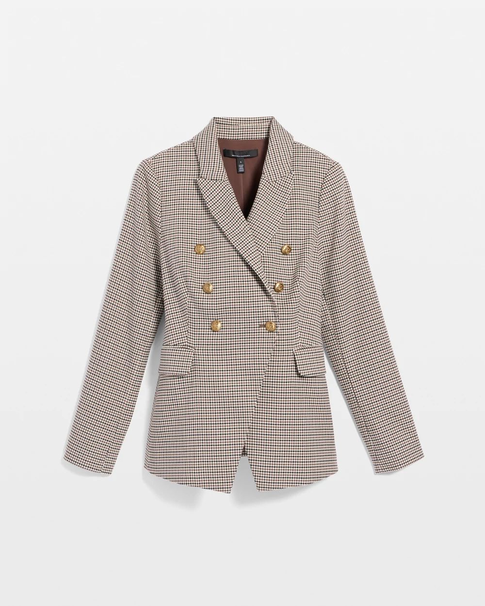 Houndstooth Double-Breasted Blazer click to view larger image.