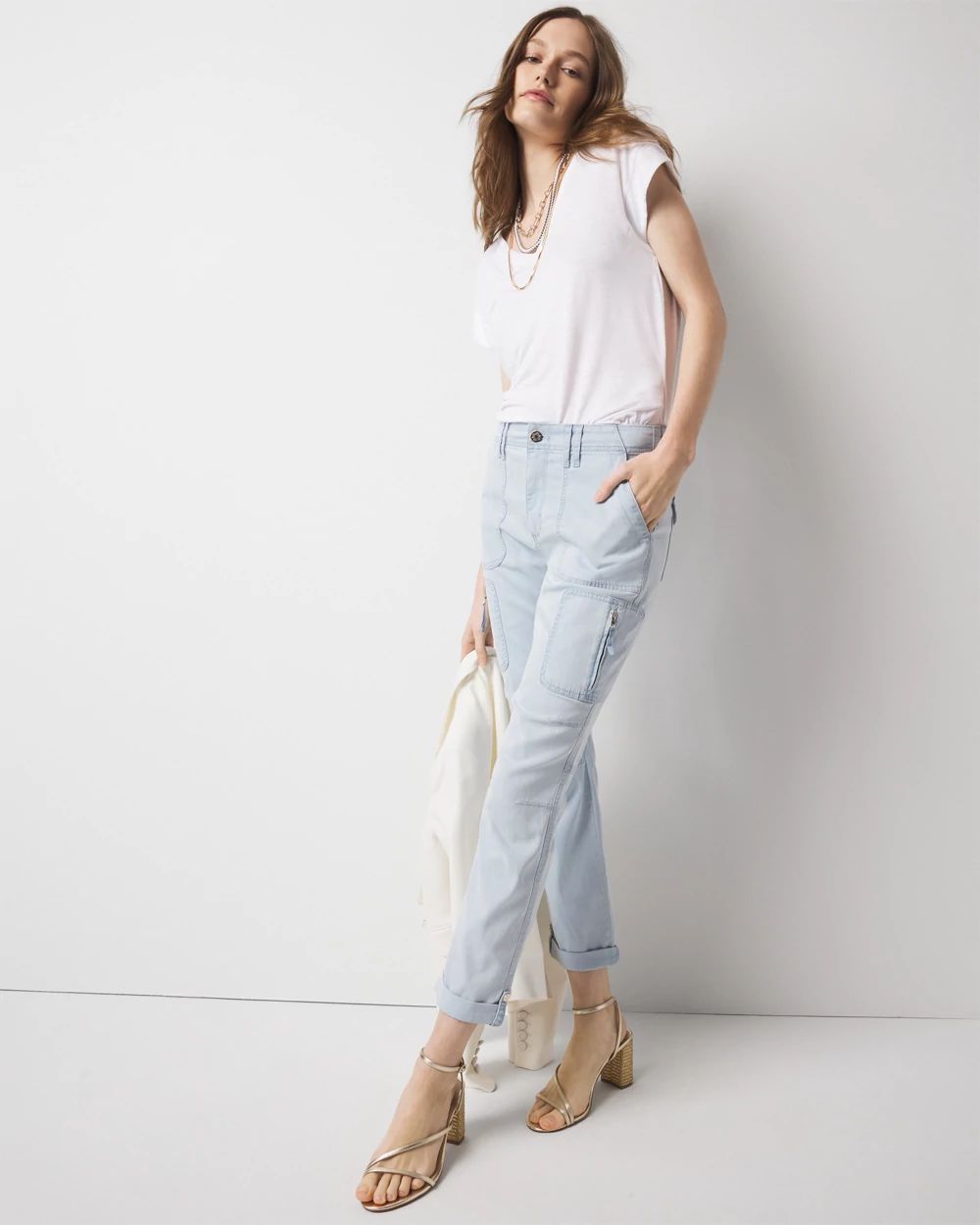 Mid-Rise Pret-A-Pedi Straight Cropped Pant