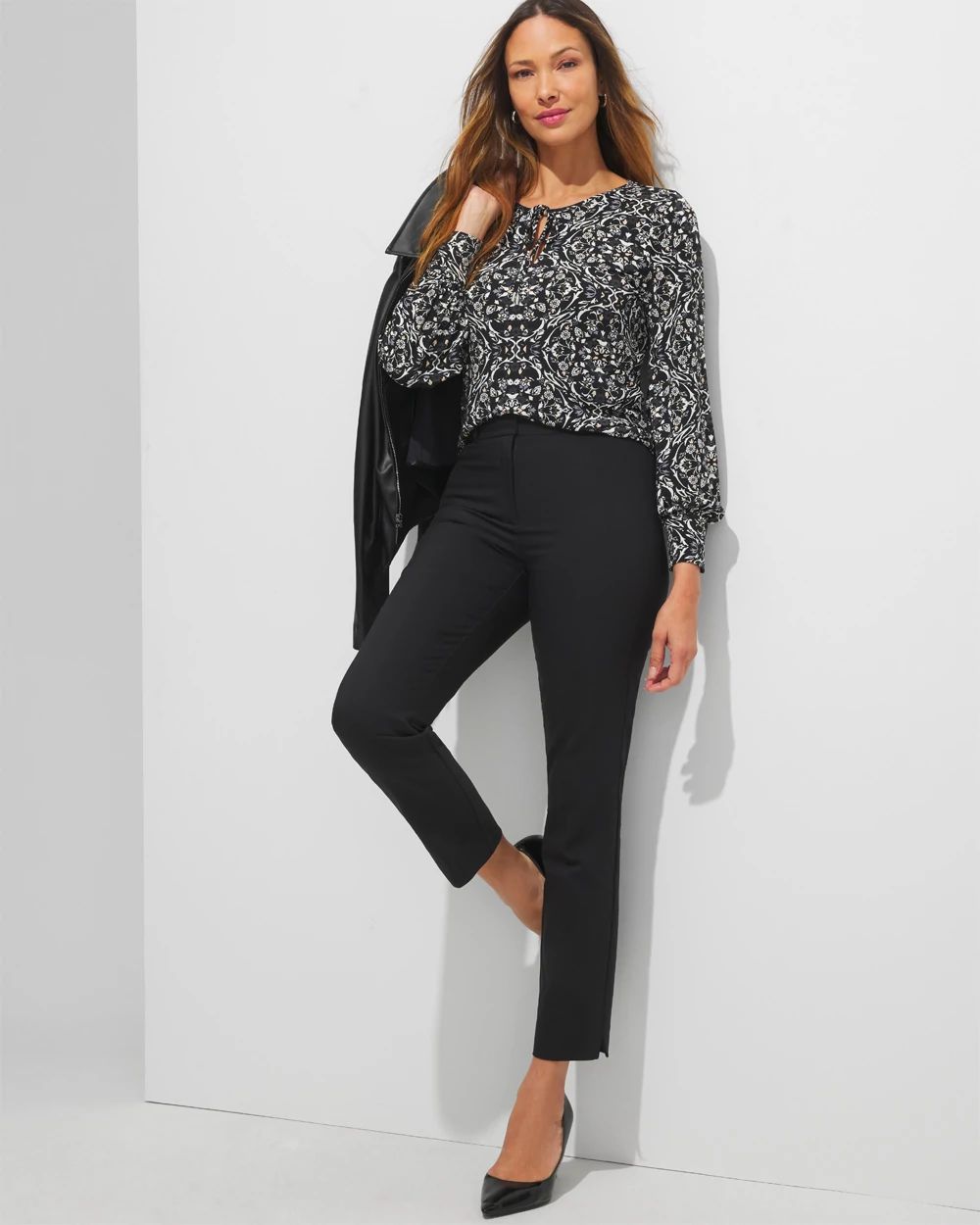 Outlet WHBM Notch Neck Top