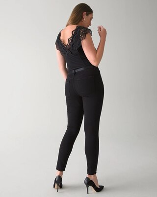 High-Rise Black Skinny Jeans click to view larger image.