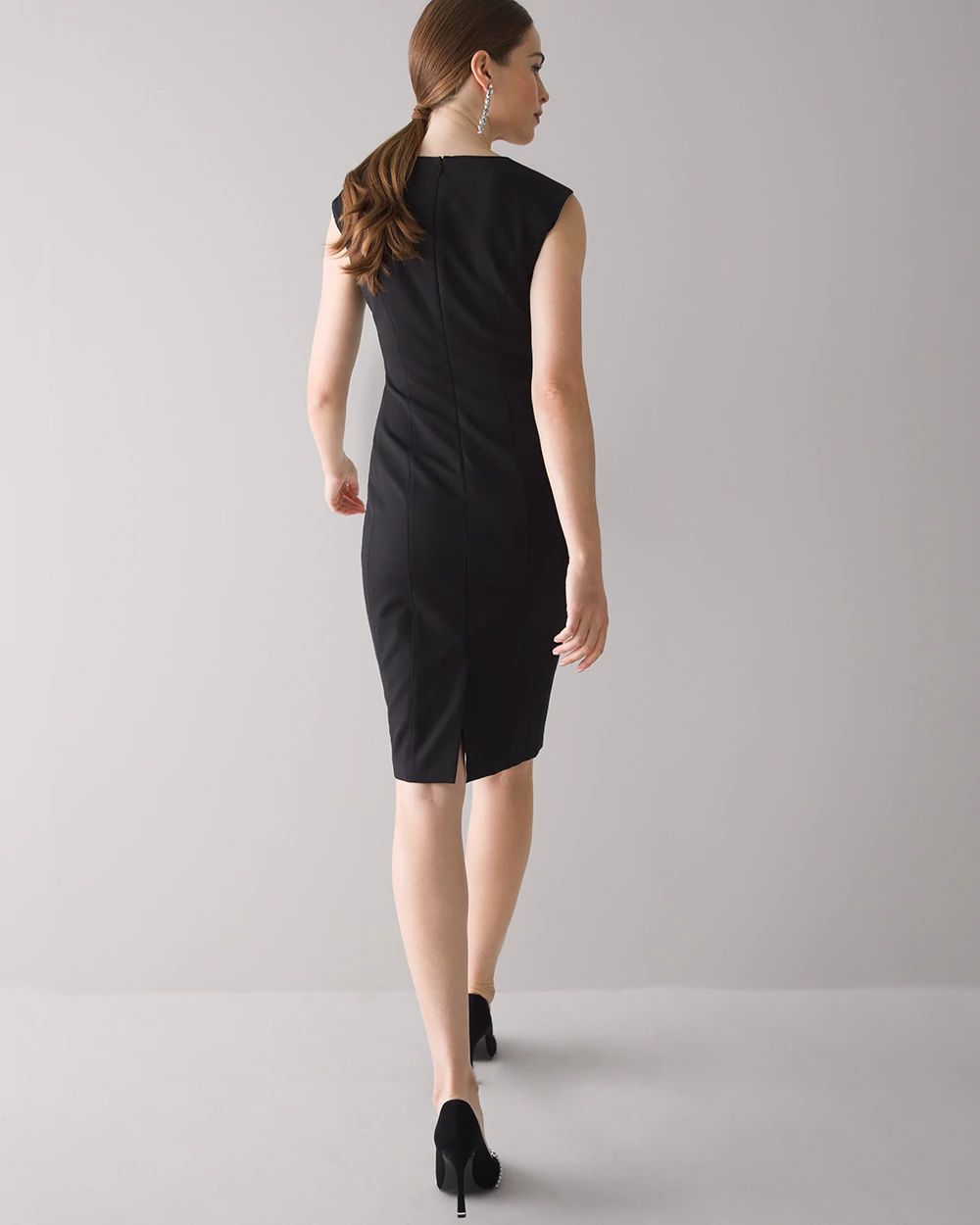 Sleeveless Comfort Stretch Sheath Dress