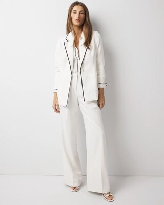 Relaxed Blazer with Piping click to view larger image.