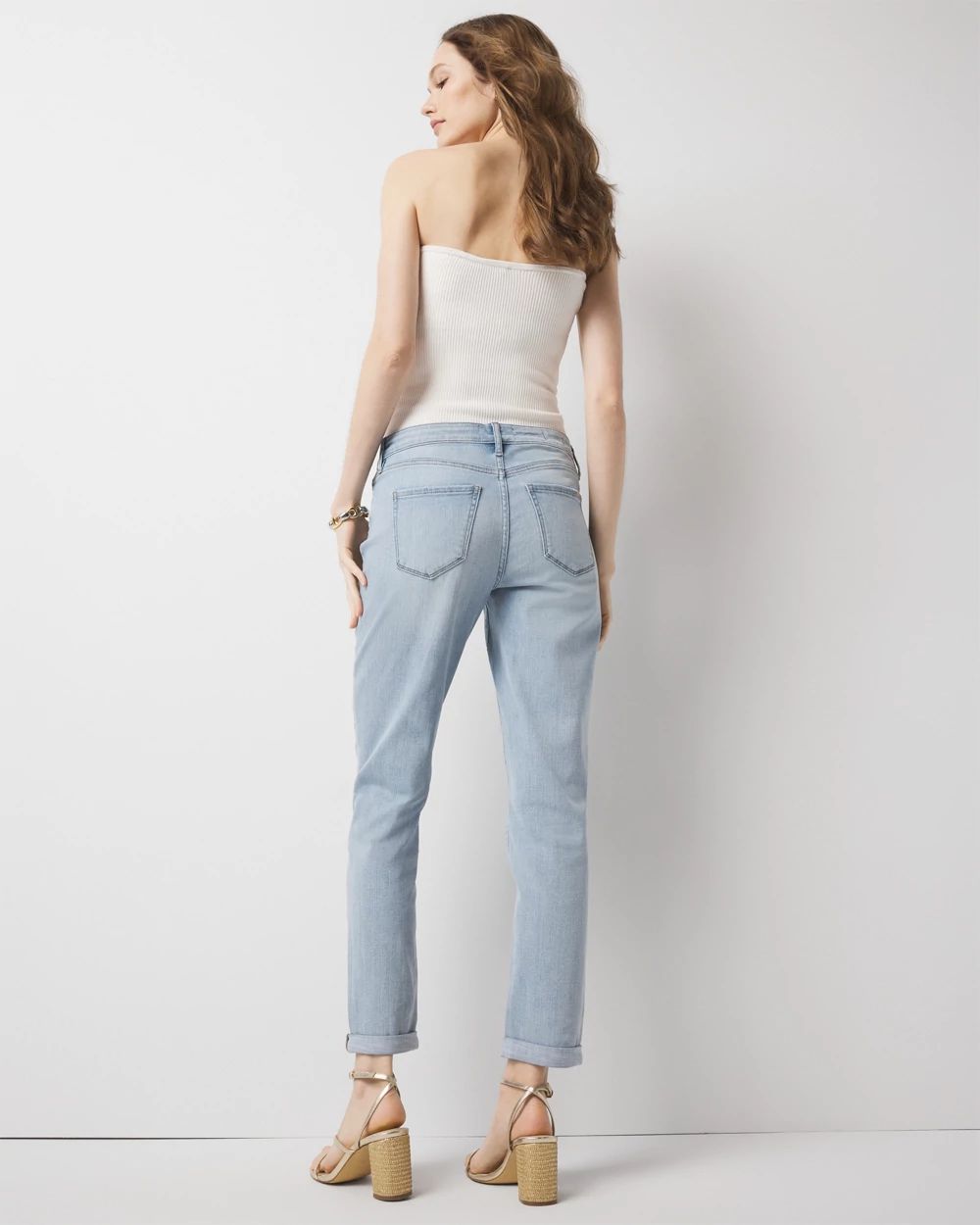 Petite Mid-Rise Girlfriend Jean