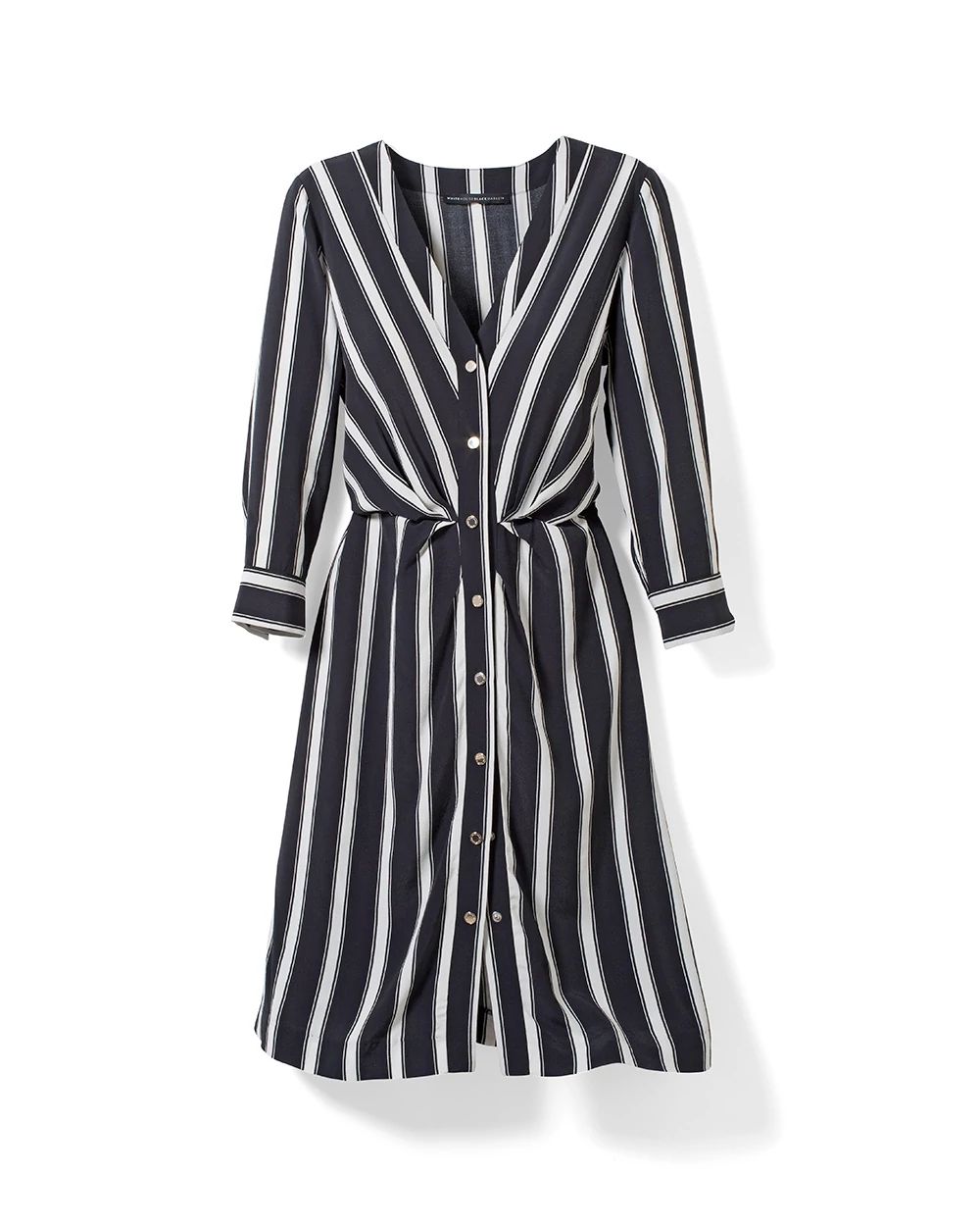 White house black market striped dress top
