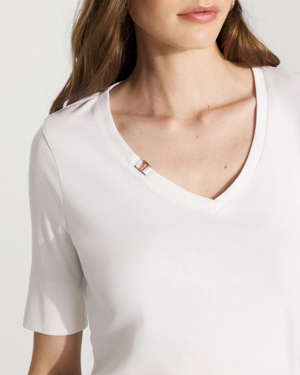 Elbow Sleeve Charm Tee click to view larger image.