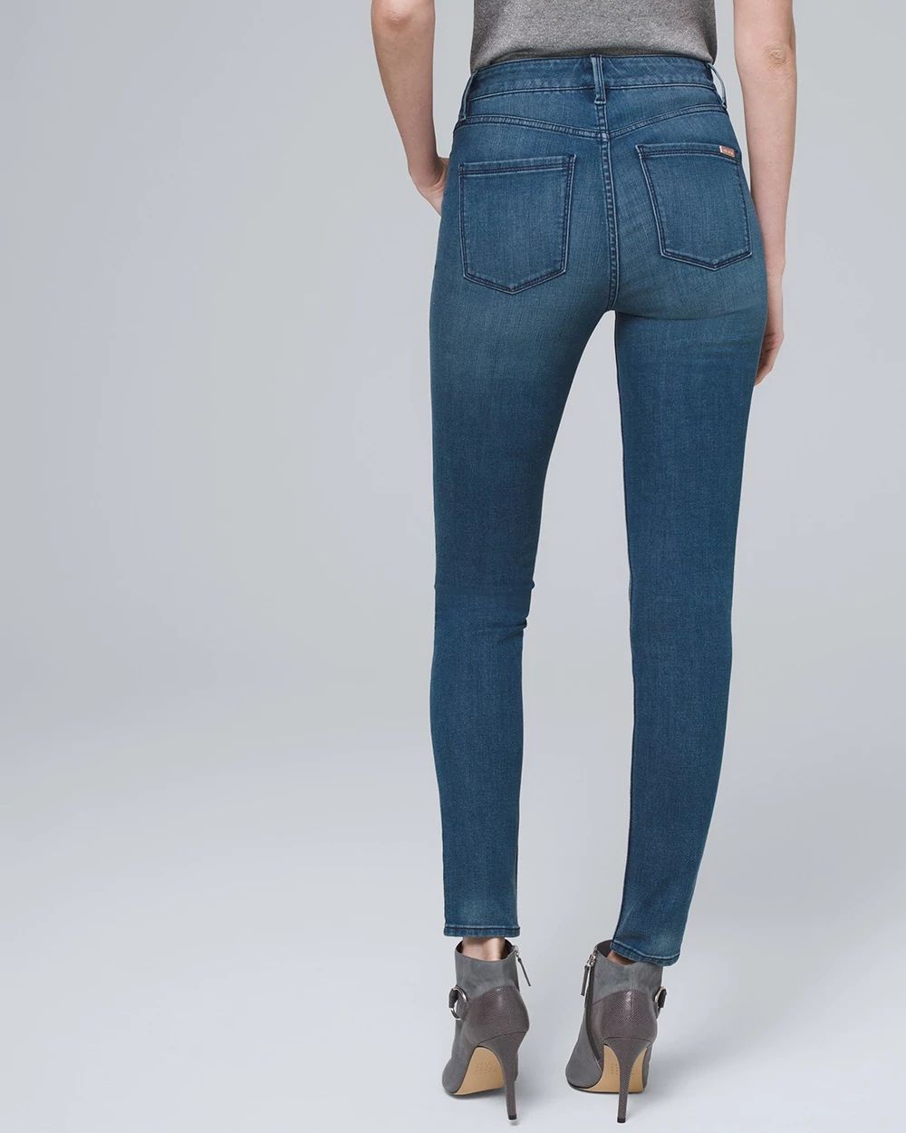 Ultimate Sculpt High-Rise Skinny Ankle Jeans click to view larger image.