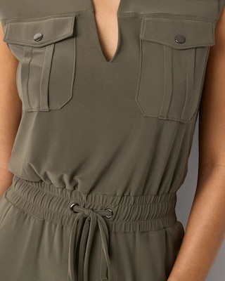 Matte Jersey Utility Jumpsuit click to view larger image.