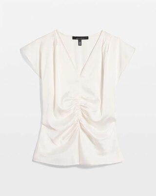 Ruched Satin Shell click to view larger image.