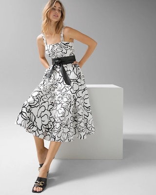 Sleeveless Fit-and-Flare Dress