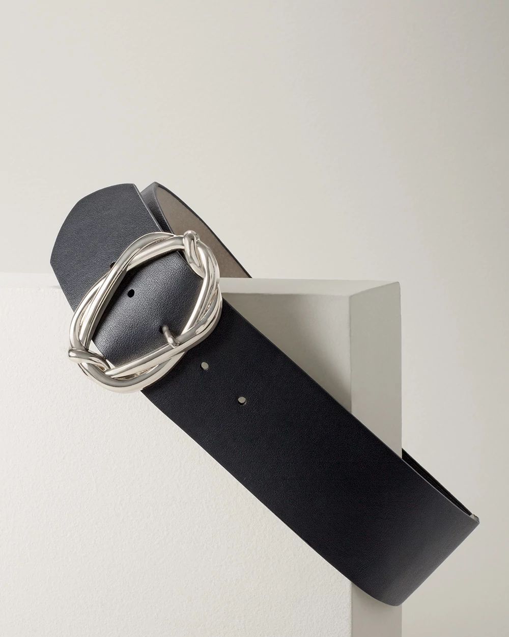 Molten Buckle Wide Belt