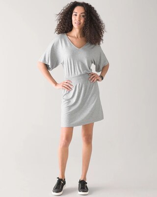 Kimono Sleeve Smocked Waist Dress