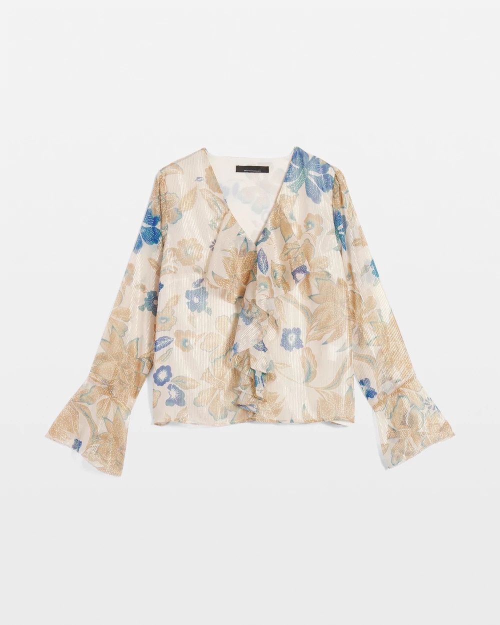 petite ruffle blouse