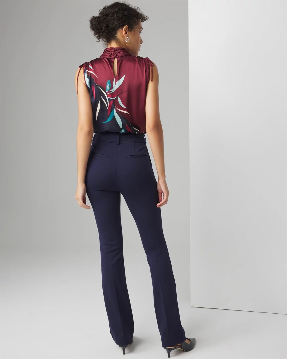 Extra High-Rise Luxe Stretch Bootcut Pants click to view larger image.